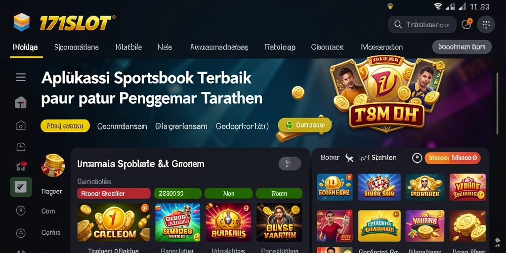 Tampilan antarmuka permainan 171SLOT yang menarik dan interaktif.