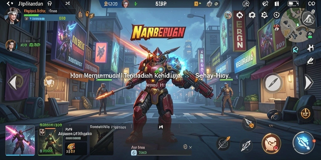 Tampilan antarmuka 55RP yang modern dan mudah digunakan.