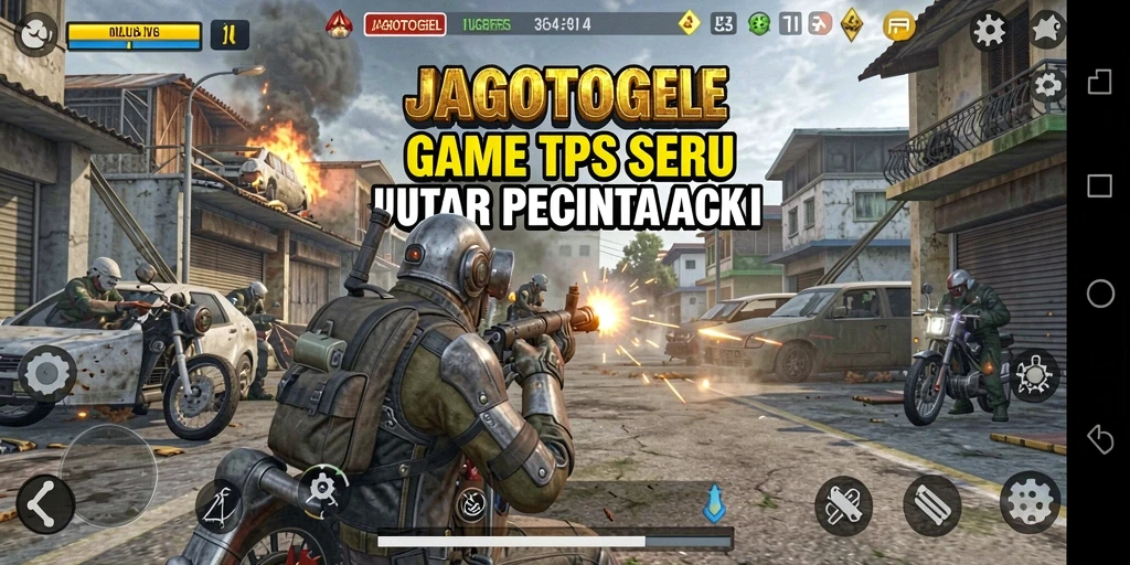Tampilan gameplay seru JAGOTOGEL saat bertempur di arena.