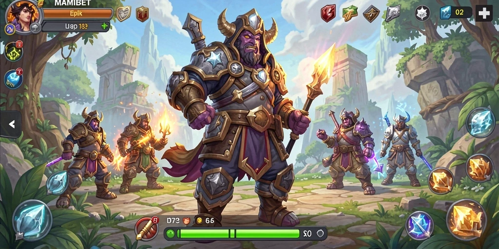 Tampilan gameplay RPG yang mendebarkan di MAMIBET.