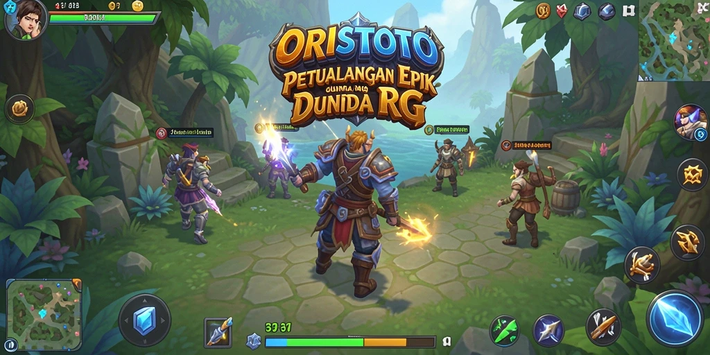 Tangkapan layar ORISTOTO menampilkan aksi pertarungan yang mendebarkan.
