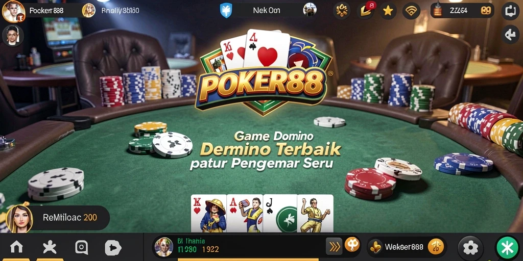 Tampilan gameplay POKER88 yang menarik dan seru.