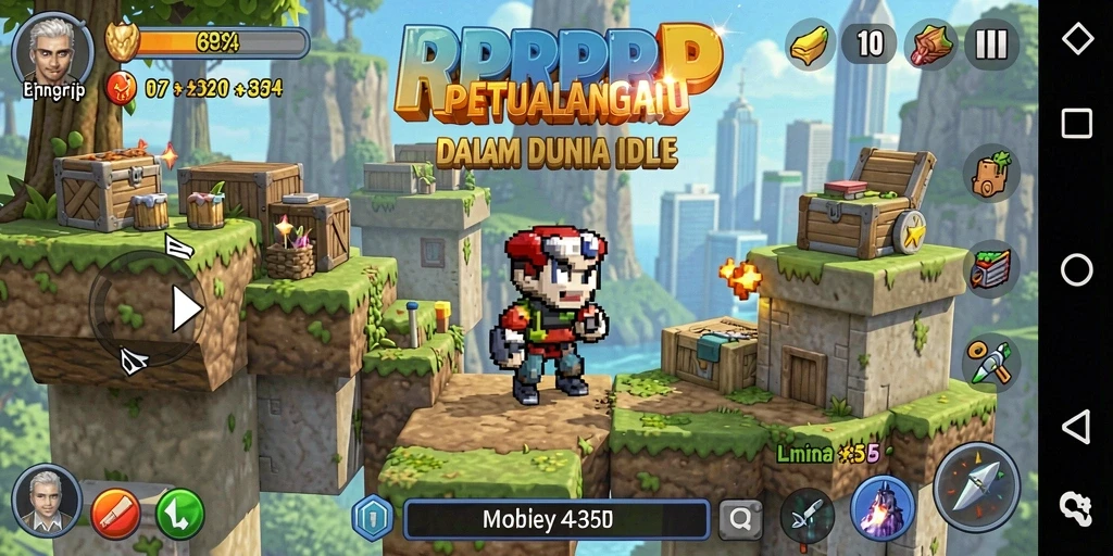 Screenshot RPRPRP menampilkan gameplay seru dan karakter yang menggemaskan.