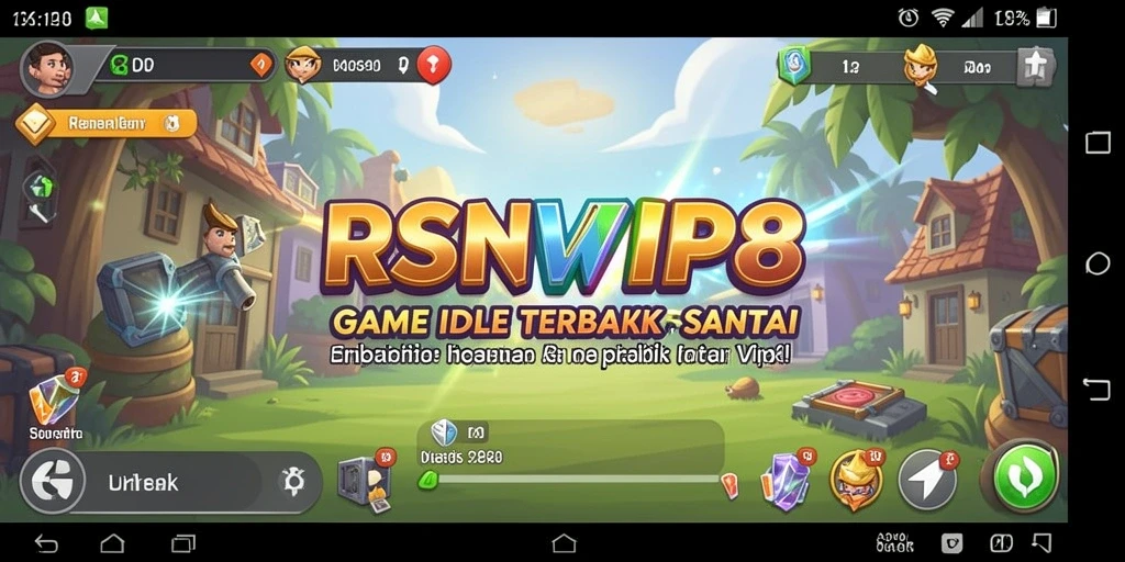 Screenshot gameplay RSNVIP8 menunjukkan momen santai dan strategis dalam permainan.