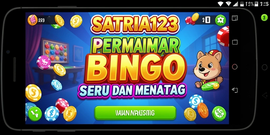 Screenshot gameplay SATRIA123 dengan suasana Bingo yang seru.
