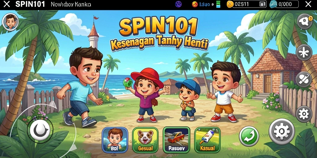 Gambaran menarik dari gameplay SPIN101 yang penuh warna.