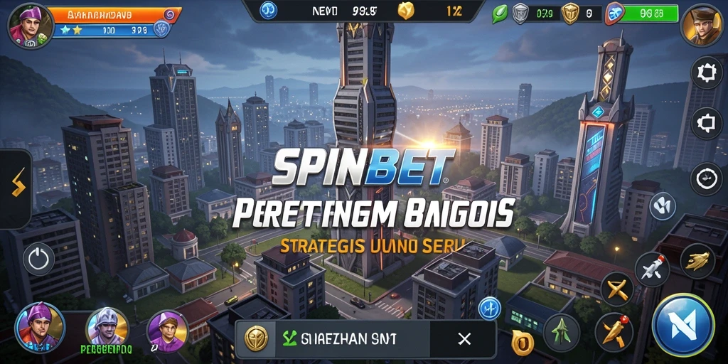 Tampilan gameplay SPINBET yang mendebarkan dan penuh strategi Tower Defense.